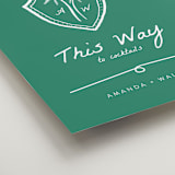 "Palm Tree Crest" - Direction Signs in Palm by Erika Firm - Detail