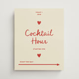 "Big Heart Wedding" - Direction Signs in Cherry by Ani Somi - Front
