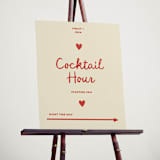 "Big Heart Wedding" - Direction Signs in Cherry by Ani Somi - In Use