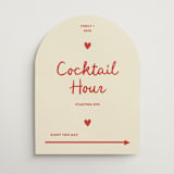 "Big Heart Wedding" - Direction Signs in Cherry by Ani Somi - Front