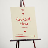 "Big Heart Wedding" - Direction Signs in Cherry by Ani Somi - In Use