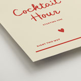 "Big Heart Wedding" - Direction Signs in Cherry by Ani Somi - Detail