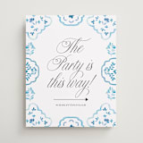 "Almafi" - Direction Signs in Cerulean by Itsy Belle Studio - Front