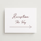 "Handwritten" - Direction Signs in Wine by Cass Loh - Front