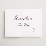 "Handwritten" - Direction Signs in Wine by Cass Loh - Front