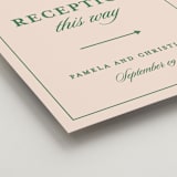 "Scripted" - Direction Signs in Emerald by Creo Study - Detail