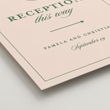 "Scripted" - Direction Signs in Emerald by Creo Study - Detail