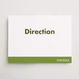 "Landscape Custom" - Direction Signs in Charcoal by Minted - Front