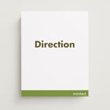 "Portrait Custom" - Direction Signs in Charcoal by Minted - Front