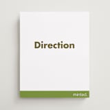 "Portrait Custom" - Direction Signs in Charcoal by Minted - Front