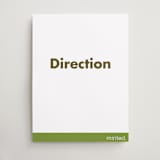 "Portrait Custom" - Direction Signs in Charcoal by Minted - Front