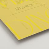 "Bloom" - Direction Signs in Island Citrus by Morgan Kendall - Detail