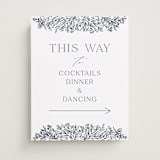 "Hummingbird Botanicals" - Event Signs in Provincial Blue by Erin Deegan - Front