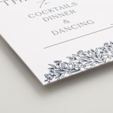 "Hummingbird Botanicals" - Event Signs in Provincial Blue by Erin Deegan - Detail