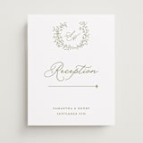 "Garden Script" - Direction Signs in Pistachio by Katherine Moynagh - Front