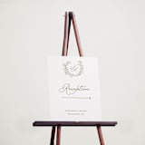 "Garden Script" - Direction Signs in Pistachio by Katherine Moynagh - In Use