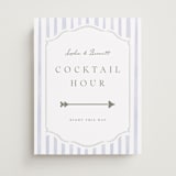 "Delicate Vines" - Direction Signs in Periwinkle by Kristen Smith - Front