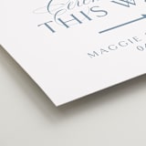 "Coastal Charm" - Direction Signs in Dusty Blue by Jennifer Postorino - Detail