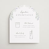 "Delicate Vines" - Direction Signs in Periwinkle by Kristen Smith - Front