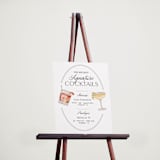 "Here's to Love" - Event Signs in Classic by Design Lotus - In Use