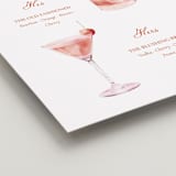 "Sip & Celebrate" - Event Signs in Tangerine by Celine Nguyen - Detail