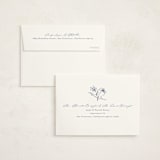 "Details" - Memorial Cards in Azure by Claudia Orengo - FREE Recipient Addressing