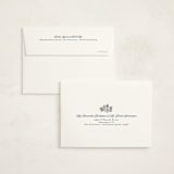 "Grateful Memories" - Memorial Cards in Navy by Olivia Raufman - FREE Recipient Addressing