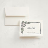 "Grateful Memories" - Memorial Cards in Navy by Olivia Raufman - Front