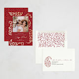 "Gilded Paisley" - Diwali Cards in Candied Apple by Mansi Verma - Assembled