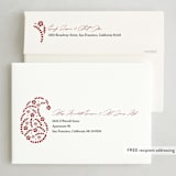 "Gilded Paisley" - Diwali Cards in Candied Apple by Mansi Verma - FREE Recipient Addressing