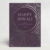 "Lights Festival" - Diwali Cards in Grape by Katie Zimpel - Front