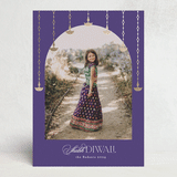"Diwali toran" - Diwali Cards in Aubergine by Creo Study - Front
