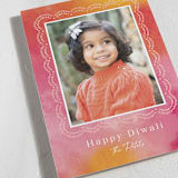 "Painterly Frame" - Diwali Cards in Carnation by Laura Hankins - Detail