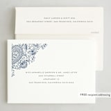 "Diwali Inlay" - Diwali Cards in Navy by Robert and Stella - FREE Recipient Addressing