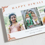 "Rangoli Corners" - Diwali Cards in Rust by Oma N. Ramkhelawan - Detail