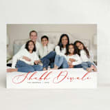 "Shubh Diwali" - Diwali Cards in Saffron by Brandy Folse - Front