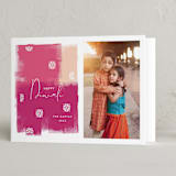 "Diwali Splash" - Diwali Cards in Fuchsia by Nazia Hyder - Folded Card