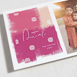 "Diwali Splash" - Diwali Cards in Fuchsia by Nazia Hyder - Detail