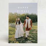 "signed with love" - Diwali Cards in Linen by Kasia Labocki - Front