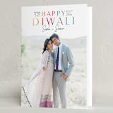 "Diwali" - Diwali Cards in Ebony by Nicole Senecal - Folded Card