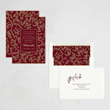 "Ornate Wishes" - Diwali Cards in Ruby by Teju Reval - Assembled