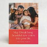 "Diwali Wishes" - Diwali Cards in Magenta by Maria Alou - Front