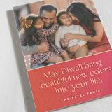 "Diwali Wishes" - Diwali Cards in Magenta by Maria Alou - Detail