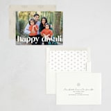 "Mod Diwali" - Diwali Cards in Linen by Robert and Stella - Assembled