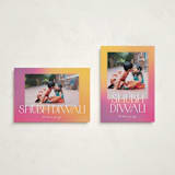 "Brighter Diwali" - Diwali Cards in Fruit Punch by Erin L. Wilson - Photo Orientation Options