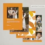 "Modern Light" - Diwali Cards in Marigold by Inkblot Design - Back of Card Options