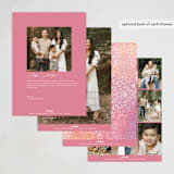 "Intricate Mandala" - Diwali Cards in Sorbet by Ashley Rosenbaum - Back of Card Options