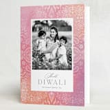 "Intricate Mandala" - Diwali Cards in Sorbet by Ashley Rosenbaum - Folded Card