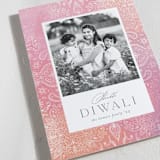 "Intricate Mandala" - Diwali Cards in Sorbet by Ashley Rosenbaum - Detail