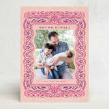 "Embroidered" - Diwali Cards in Amethyst by Cindy Reynolds - Front